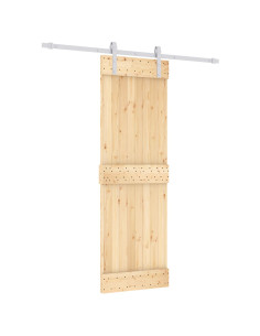 Porta scorrevole Naturale e Bianco 70 x 210 cm 2