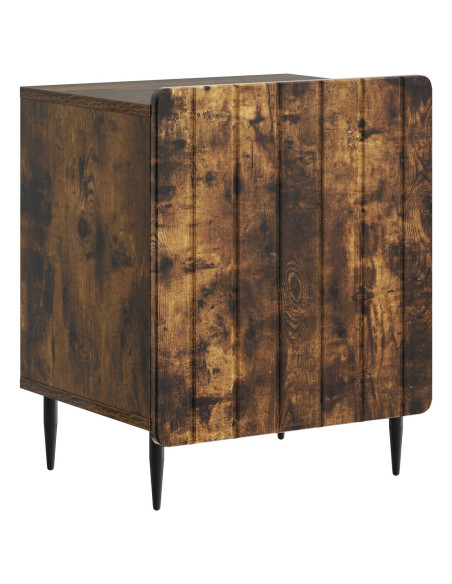 Armadio da Notte 2 pcs Rovere Fumo 43 x 34,5 x 52 cm