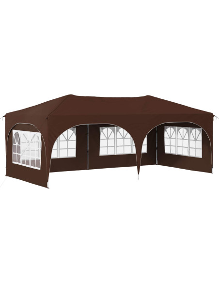 Tenda per feste a pop-up Marrone 575 x 288 x 245 cm