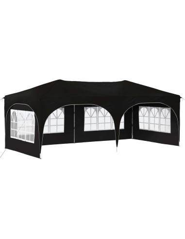 Tenda per feste a pop-up Nero 575 x 288 x 245 cm Tessuto Oxford