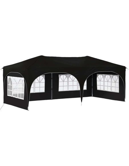 Tenda per feste a pop-up Nero 575 x 288 x 245 cm Tessuto Oxford