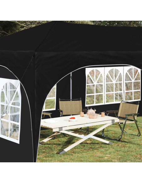 Tenda per feste a pop-up Nero 575 x 288 x 245 cm Tessuto Oxford