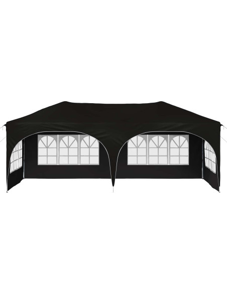 Tenda per feste a pop-up Nero 575 x 288 x 245 cm Tessuto Oxford