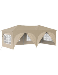 Tenda per feste a pop-up Crema 575 x 288 x 245 cm 2