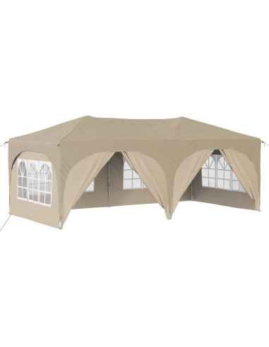 Tenda per feste a pop-up Crema 575 x 288 x 245 cm