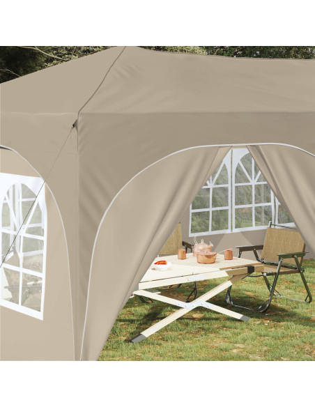 Tenda per feste a pop-up Crema 575 x 288 x 245 cm