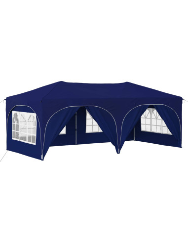 Tenda per feste a pop-up Blu 575 x 288 x 245 cm Tessuto Oxford