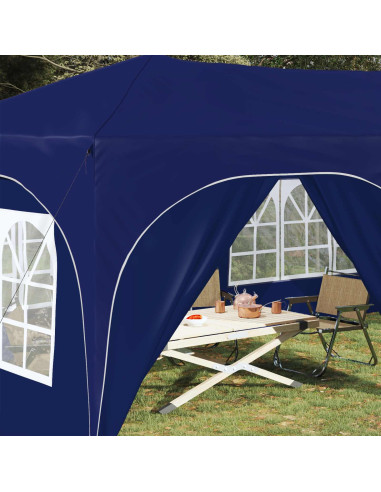 Tenda per feste a pop-up Blu 575 x 288 x 245 cm Tessuto Oxford