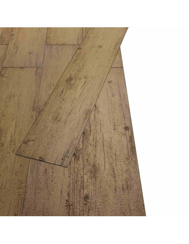 Tavole per Pavimenti 18 pcs Marrone Noce 5,26 m² PVC