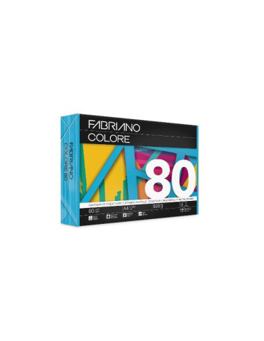 FABRIANO COLORE AZZURRO A4 80G