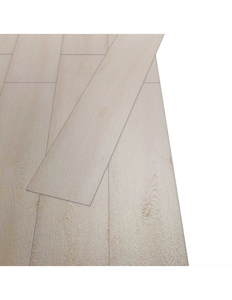 Tavole per Pavimenti 18 pcs Bianco 5,26 m² PVC