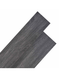 Tavole per Pavimenti 18 pcs Nero e Bianco 5,26 m² PVC 2