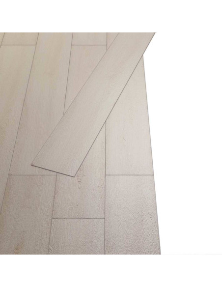 Tavole per Pavimenti 36 pcs Bianco Rovere Classico 5,02 m² PVC
