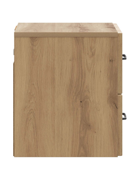 Mobiletto da notte a muro Rovere Artigianale 34,5 x 33 x 40 cm