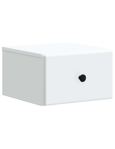 Mobiletto da notte a muro 2 pcs Bianco 34,5 x 33 x 20 cm