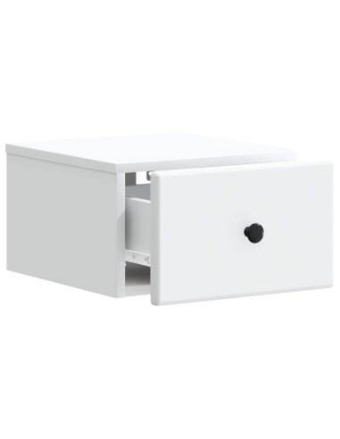 Mobiletto da notte a muro 2 pcs Bianco 34,5 x 33 x 20 cm