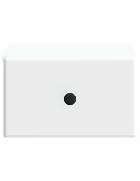 Mobiletto da notte a muro 2 pcs Bianco 34,5 x 33 x 20 cm