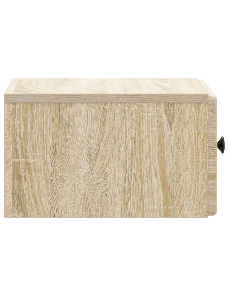 Mobiletto da notte a muro Rovere Sonoma 34,5 x 33 x 20 cm