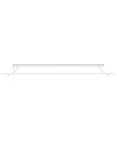 Tenda Retrattile Verde e Bianco 400 × 300 cm Tessuto 2