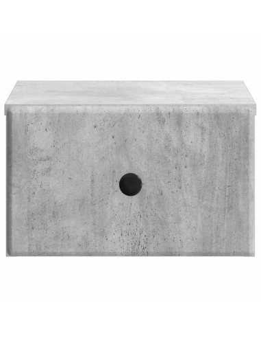 Mobiletto da notte a muro Grigio Cemento 34,5 x 33 x 20 cm