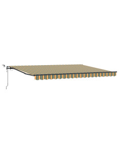 Tessuto per Tenda con Verde e giallo 450 × 350 cm Poliestere 2