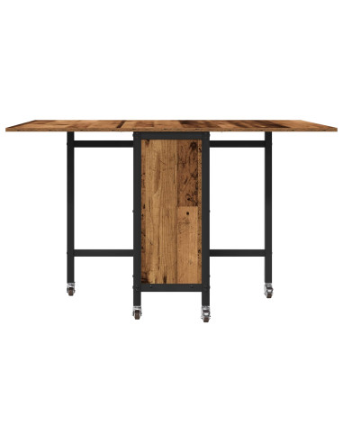Tavolo da pranzo pieghevole con ruote 130 x 80 x 76,5 cm