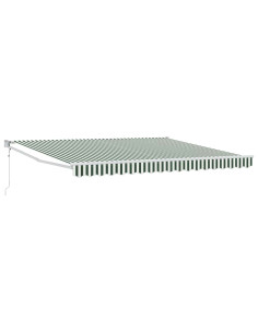 Tenda Retrattile Verde 400 × 300 cm Tessuto 2