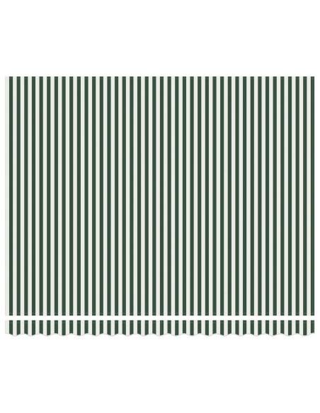 Tenda Retrattile Verde e Bianco 400 × 300 cm