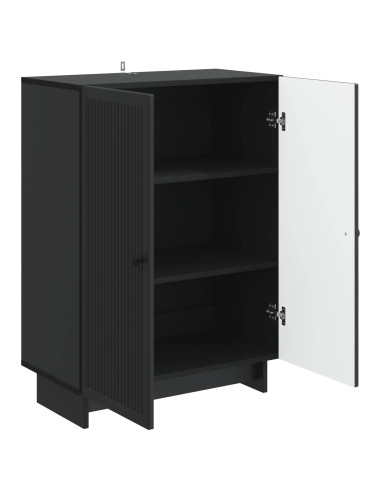 Credenza Nero 66 x 34,5 x 90 cm Legno ingegnerizzato