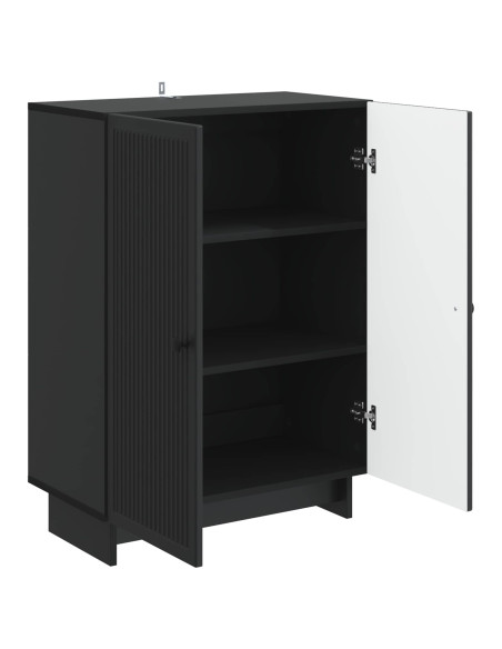 Credenza Nero 66 x 34,5 x 90 cm Legno ingegnerizzato