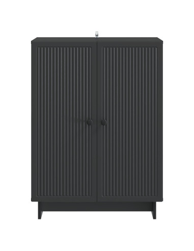 Credenza Nero 66 x 34,5 x 90 cm Legno ingegnerizzato