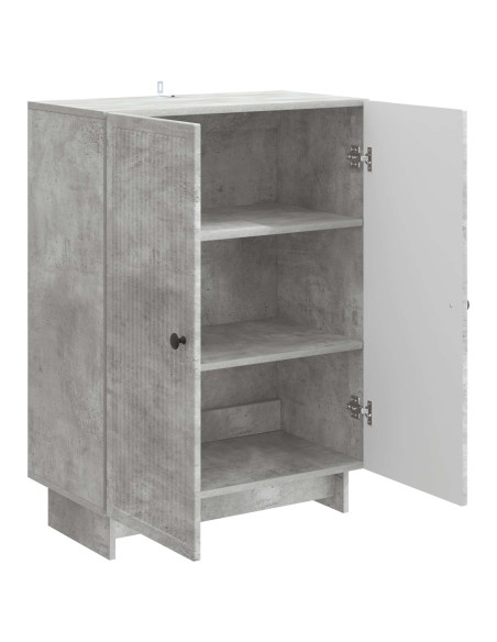 Credenza Grigio Cemento 66 x 34,5 x 90 cm Legno ingegnerizzato