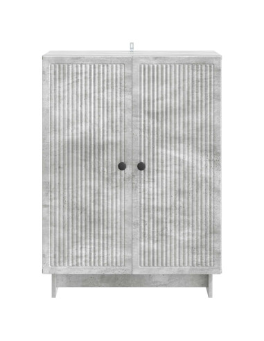 Credenza Grigio Cemento 66 x 34,5 x 90 cm Legno ingegnerizzato