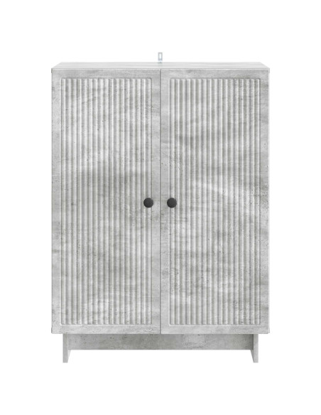 Credenza Grigio Cemento 66 x 34,5 x 90 cm Legno ingegnerizzato