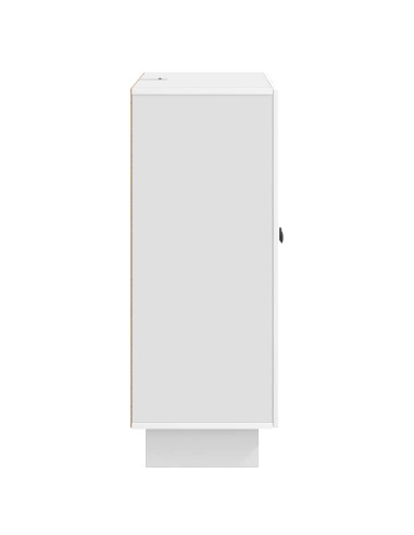 Credenza Bianco Lucido 66 x 34,5 x 90 cm Legno ingegnerizzato