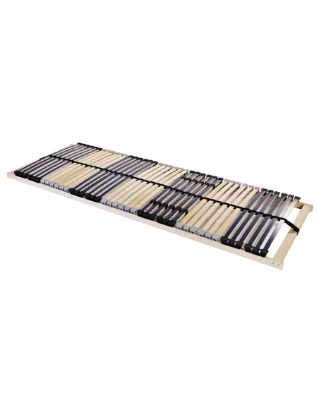 Base a doghe Marrone 70 x 190 cm Legno massello di faggio