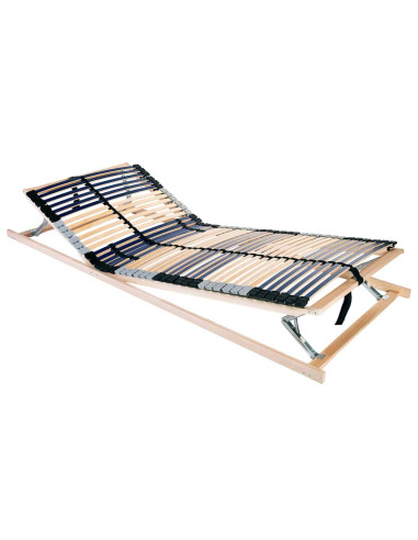 Base a doghe Marrone 80 x 190 cm Legno massello di faggio