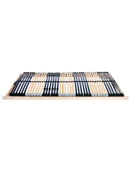 Base a doghe Marrone 140 x 190 cm Legno massello di faggio