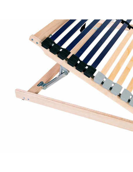 Base a doghe Marrone 140 x 190 cm Legno massello di faggio