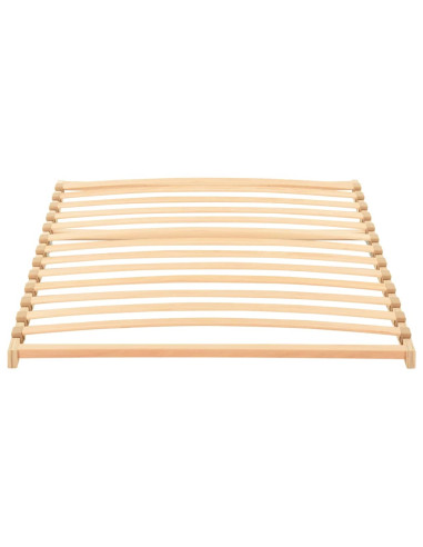 Base a doghe Marrone 90 x 190 cm Legno massello di faggio
