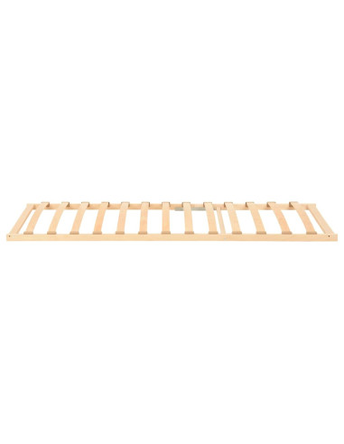 Base a doghe Marrone 90 x 190 cm Legno massello di faggio