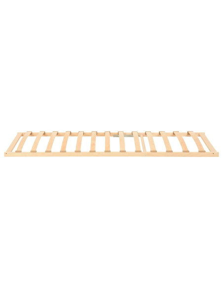Base a doghe Marrone 90 x 190 cm Legno massello di faggio