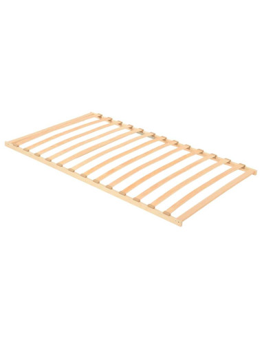 Base a doghe Marrone 100 x 190 cm Legno massello di faggio