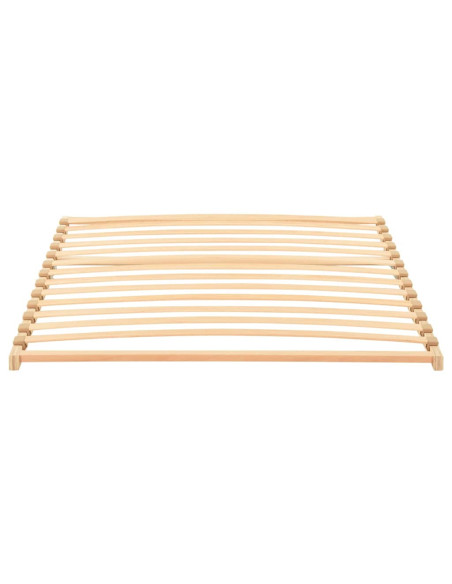 Base a doghe Marrone 120 x 190 cm Legno massello di faggio