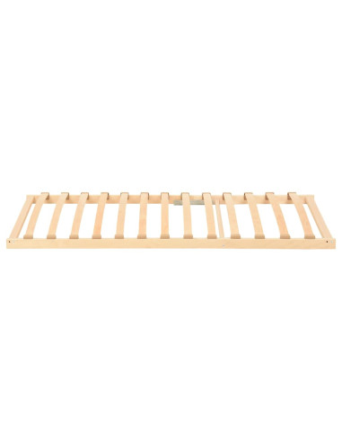 Base a doghe Marrone 120 x 190 cm Legno massello di faggio