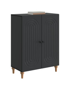 Credenza Nero 66 x 34,5 x 90 cm Legno ingegnerizzato 2