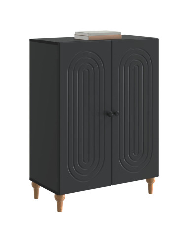 Credenza Nero 66 x 34,5 x 90 cm Legno ingegnerizzato