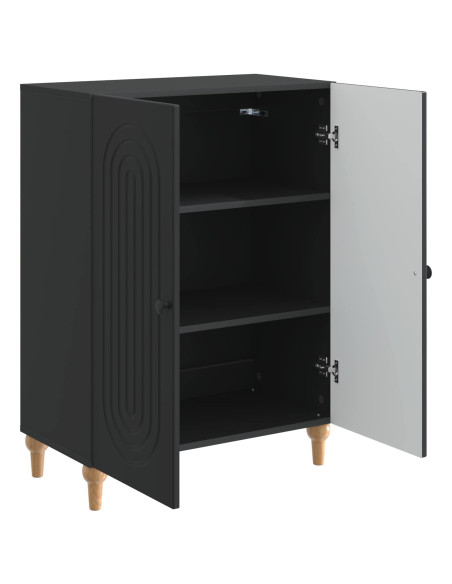 Credenza Nero 66 x 34,5 x 90 cm Legno ingegnerizzato