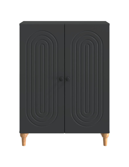 Credenza Nero 66 x 34,5 x 90 cm Legno ingegnerizzato