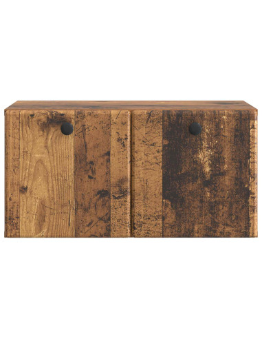 Mobile Porta TV da Muro 59,5 x 31 x 30 cm Legno antico